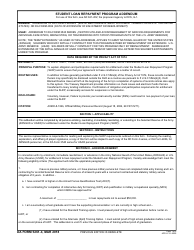 Document preview: DA Form 5261-4 Student Loan Repayment Program Addendum