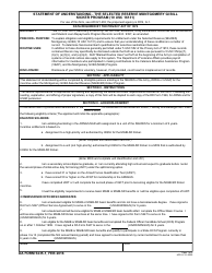 Document preview: DA Form 5435-1 Statement of Understanding - the Selected Reserve Montgomery Gi Bill Kicker Program (10 Usc 16131)