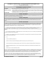 Document preview: DA Form 5435 Statement of Understanding - the Selected Reserve Montgomery Gi Bill