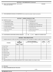 DA Form 5563-R Demographic Profile, Page 2