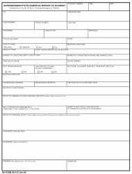 Document preview: DA Form 5614-R Superintendent's Telegraphic Report of Accident