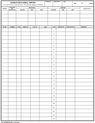 Document preview: DA Form 5618-R Conductor's Wheel Report