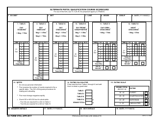 DA Form 705 Download Fillable PDF, Army Physical Fitness Test Scorecard | Templateroller