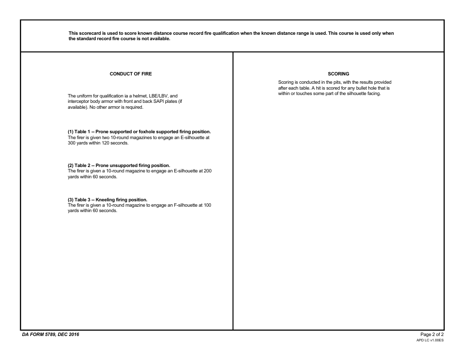 DA Form 5789 - Fill Out, Sign Online and Download Fillable PDF ...