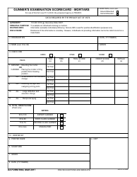 DA Form 5964 &quot;Gunner's Examination Scorecard - Mortars&quot;