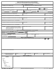 DA Form 7223 Base System Civilian Evaluation Report