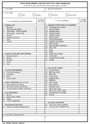 Document preview: DA Form 7309-R Child Development Center (CDC) Play Area Inventory