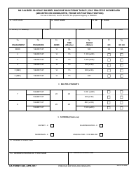 Document preview: DA Form 7448 M2 Caliber .50 Heavy Barrel Machine Gun Firing Table I, Day Practice Scorecard (Mounted or Dismounted, Prone or Fighting Position)