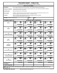 DA Form 7442 Download Fillable PDF or Fill Online Tracking Sheet ...