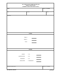 DA Form 7451 Me Caliber .50 Heavy Barrel Machine Gun Firing Tables IV (A) and IV (B), Night Qualification Scorecards (Mounted or Dismounted, Prone or Fighting Position), Page 2
