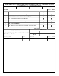 Document preview: DA Form 7540-2 M41 Improved Target Acquisition System (Itas) Gunners Skill Test, Scorecard for Part 2