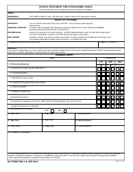 Document preview: TRADOC Form 7595-1-9 Initiate Treatment for Hypovolemic Shock
