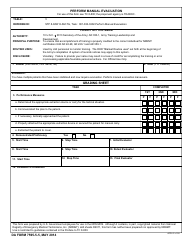 Document preview: DA Form 7595-5-5 Perform Manual Evacuation