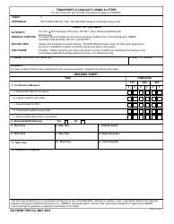 Document preview: DA Form 7595-5-6 Transport a Casualty Using a Litter