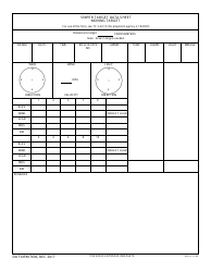 Document preview: DA Form 7636 Sniper Target Data Sheet Moving Target