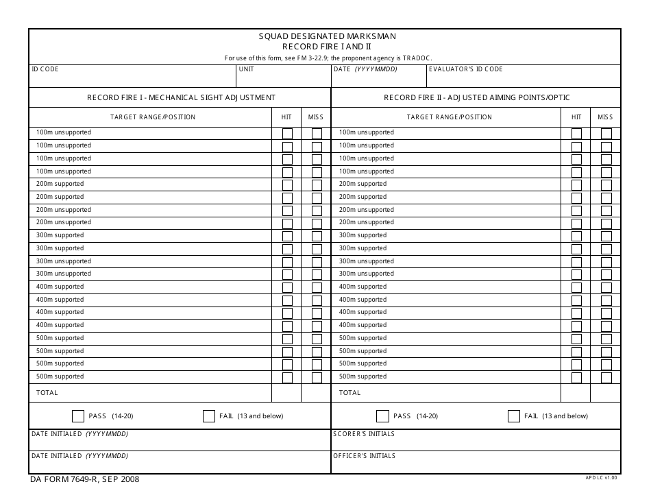 Da Form 7655 Download Fillable Pdf Or Fill Online Armed Forces Eye And