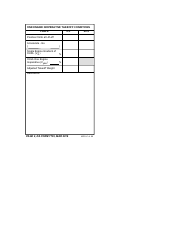 DA Form 7739 C-12 Takeoff and Landing Data Card, Page 2