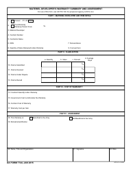Document preview: DA Form 7744 Materiel Developer S Warranty Summary and Assessment
