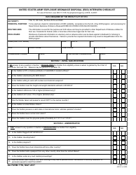 Document preview: DA Form 7759 United States Army Explosive Ordnance Disposal (Eod) Interview Checklist