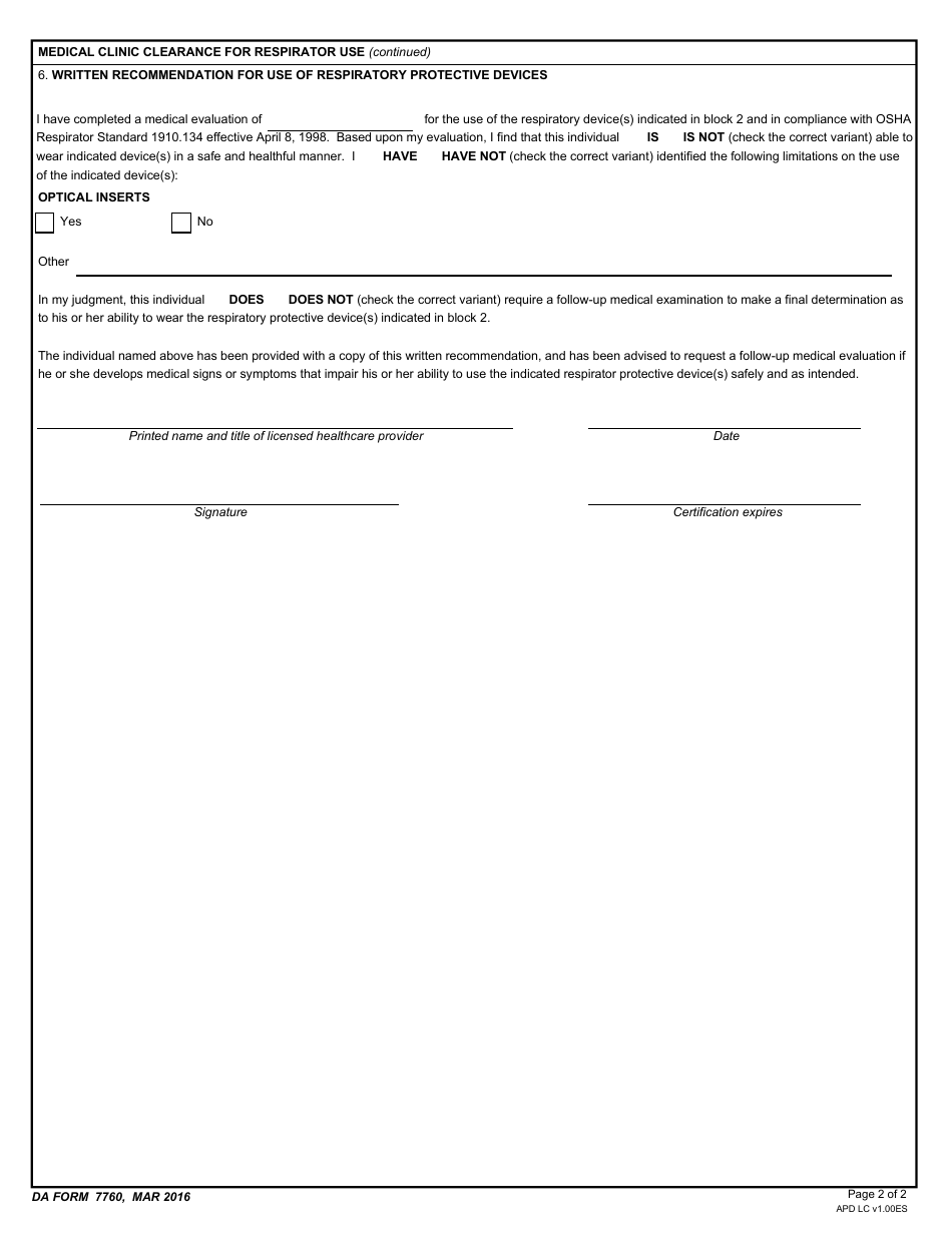 Da Form 7760 Fill Out Sign Online And Download Fillable Pdf Templateroller 3256