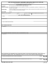 DA Form 7764-16 Army Musician Proficiency Assessment (Ampa) (Music Production Technician)