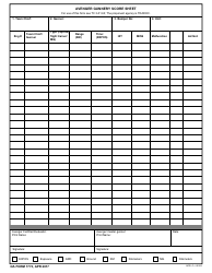 Document preview: DA Form 7773 Avenger Gunnery Score Sheet