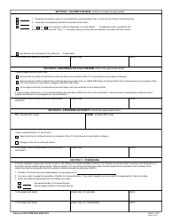 DA Form 8028 U.S. Army Reserve Bar to Continued Services Certificate, Page 2