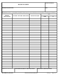 Document preview: DD Form 114 Military Pay Order