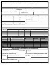 DD Form 67 Form Processing Action Request