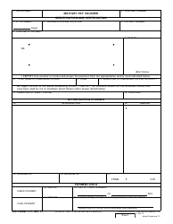 DD Form 117 Download Fillable PDF or Fill Online Military Pay Voucher ...