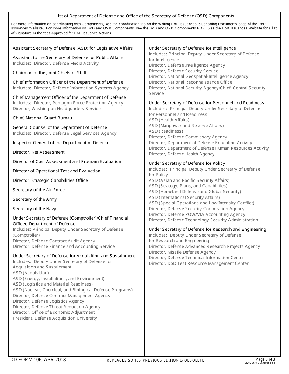 DD Form 106 Fill Out Sign Online And Download Fillable PDF dd-form-106-fill-out-sign-online-and-download-fillable-pdf