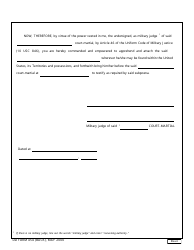 DD Form 454 Warrant of Attachment, Page 2