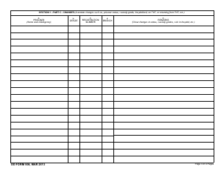 DD Form 506 Daily Strength Record of Prisoners, Page 3