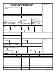 Document preview: DD Form 553-1 Parole/Mandatory Supervised Release (Msr) Violator Wanted by the Armed Forces