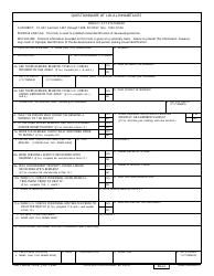 Document preview: DD Form 1074 Questionnaire of Local Inhabitants