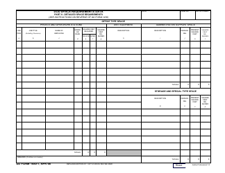 Document preview: DD Form 1450-1 DoD Space Requirements Data - Part II - Detailed Space Requirements