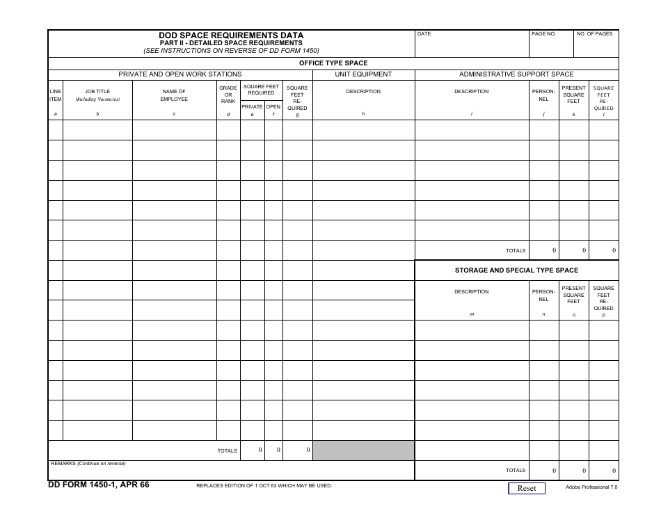 DD Form 1450-1 - Fill Out, Sign Online and Download Fillable PDF ...