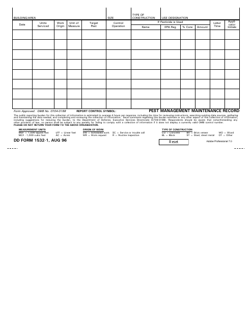 DD Form 1532-1  Printable Pdf