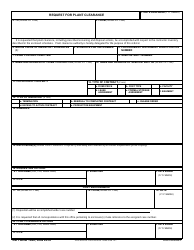 Document preview: DD Form 1640 Request for Plant Clearance