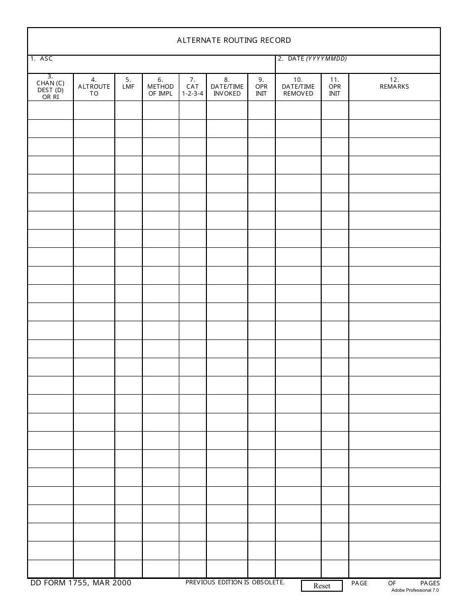 Dd Form 1755 - Fill Out, Sign Online And Download Fillable Pdf 