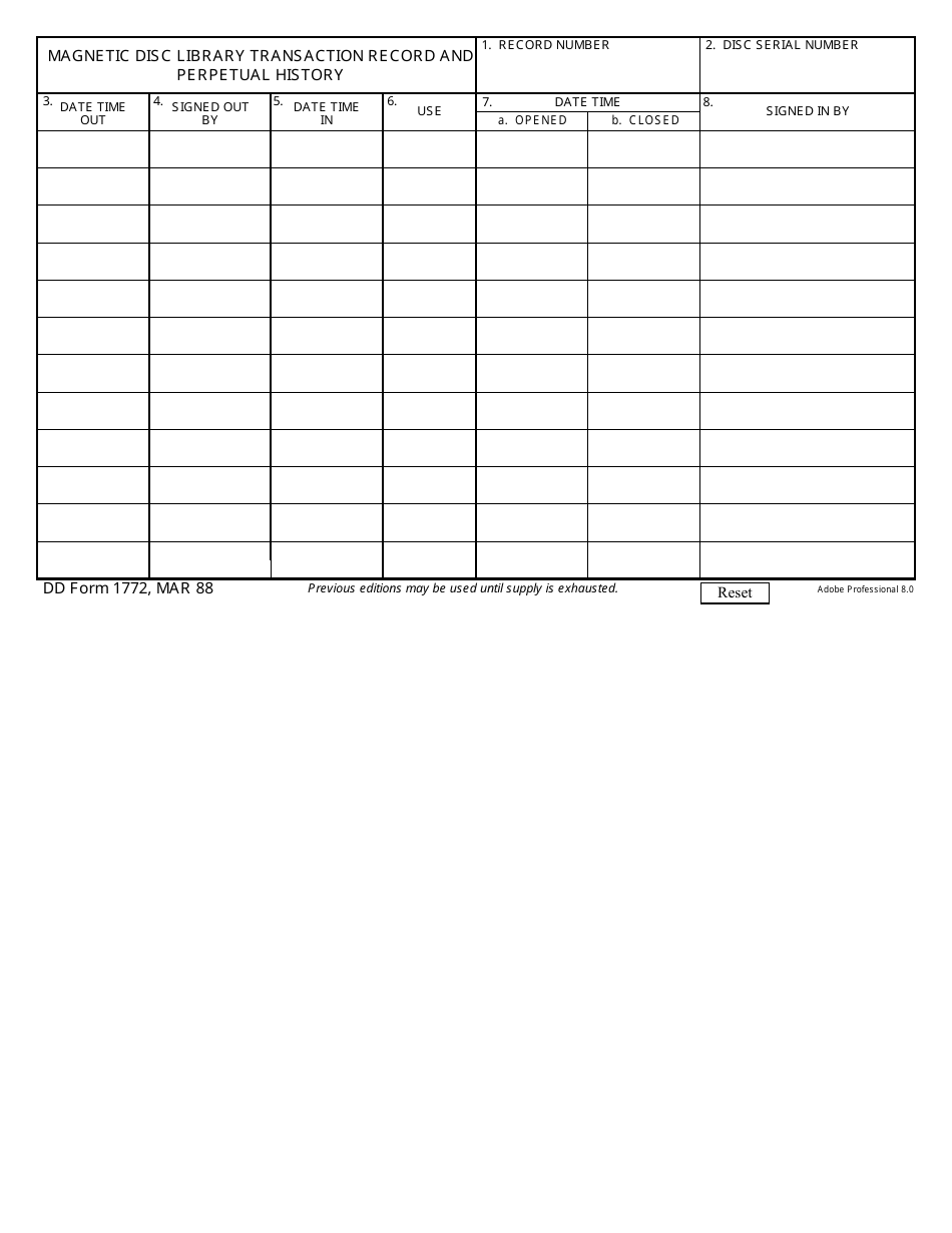 DD Form 1772 - Fill Out, Sign Online and Download Fillable PDF ...