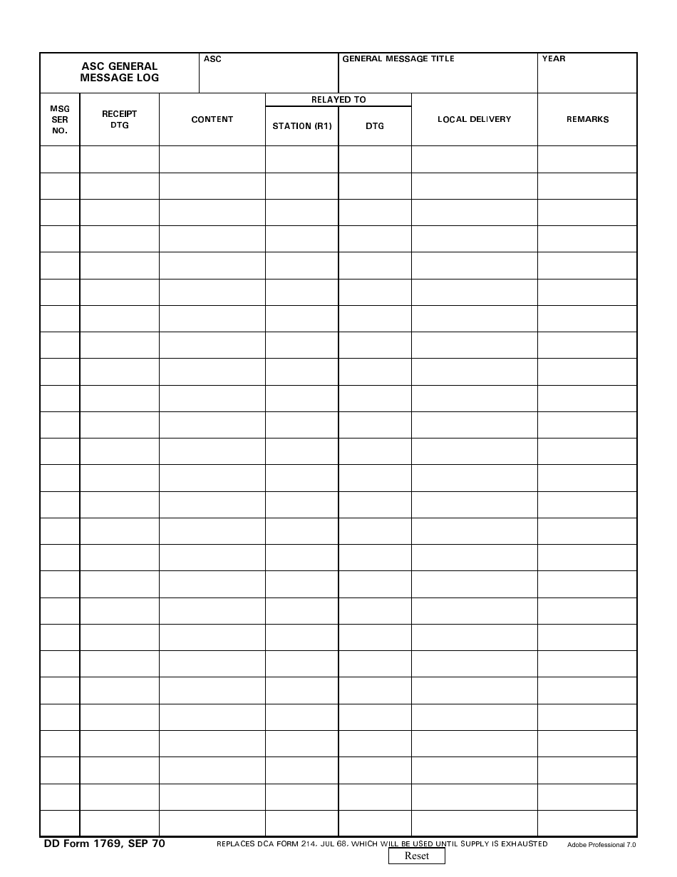 DD Form 1769 - Fill Out, Sign Online and Download Fillable PDF ...