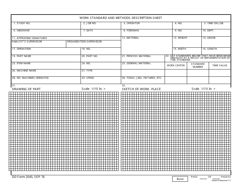 DD Form 2045  Printable Pdf