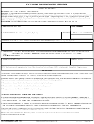 DD Form 2058-1 &quot;State Income Tax Exemption Test Certificate&quot;