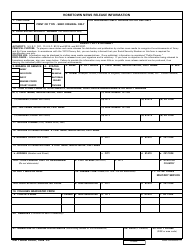 Document preview: DD Form 2266 Hometown News Release Information
