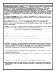 DD Form 2365 DoD Expeditionary Civilian Agreement: Emergency-Essential Positions and Non-combat Essential Positions, Page 2