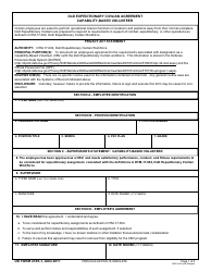 Document preview: DD Form 2365-1 DoD Expeditionary Civilian Agreement: Capability-Based Volunteer