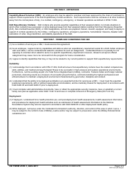 DD Form 2365-1 DoD Expeditionary Civilian Agreement: Capability-Based Volunteer, Page 2