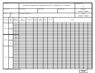 Document preview: DD Form 2490-7 Network Planning and Configuration Data - Modem/Clock Strapping