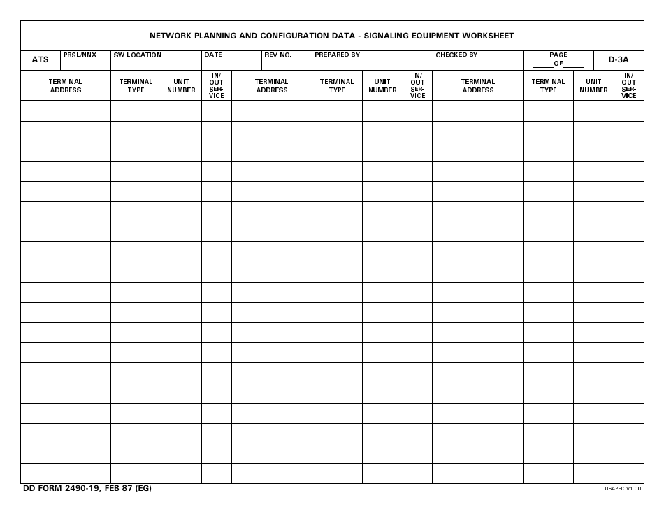 DD Form 2490-19 - Fill Out, Sign Online and Download Printable PDF ...